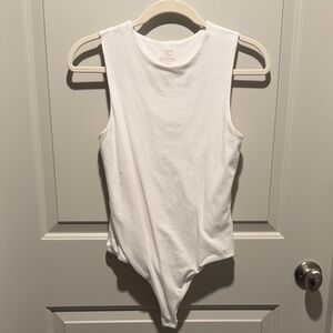 nuuds White Sleeveless Bodysuit